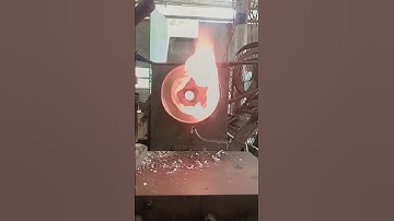 Fire Rolling Cleaning Process On Lathe #shorts #cleaning #firerolling #lathe