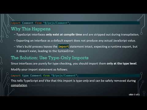 Fixing Uncaught SyntaxError When Importing TypeScript Interfaces in Vue 3 with Vite