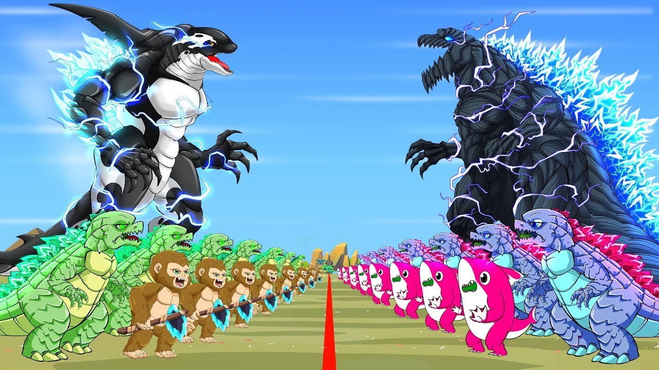 BLOOPZILLA EARTH, ORCAZILLA vs GODZILLA: Rescue Baby Kong -_- Godzilla ...