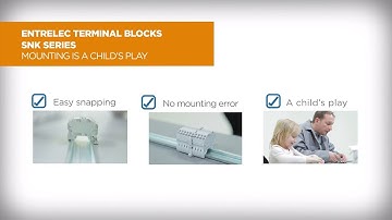 TE’s ENTRELEC Terminal Block SNK Series: Mounting