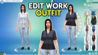 How to Change Career Outfit in The Sims 4 PS5 (Easy Cheat Tutorial) | Edit Work Clothes