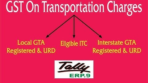 GST On Transportation Expenses Under RCM Entries in Tally ERP.9