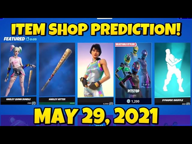 May 29, 2021 | Fortnite Item Shop Prediction