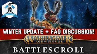 WARHAMMER AGE OF SIGMAR WINTER UPDATE - BATTLESCROLL 2021 LIVE DISCUSSION!