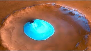 Descubren un lago de agua en Marte