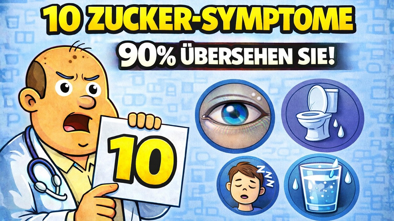10 Zucker-Symptome, die 90% der Menschen ÜBERSEHEN
