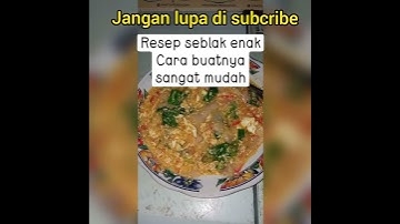 Resep seblak || Resep seblak kerupuk kuah enak dan pedas