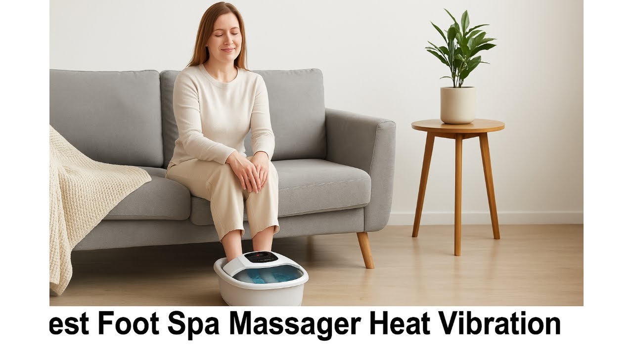 foot massager with heat and vibration Medical king Foot Spa with Heat and Massage and Jets Includes A Remote  Control A Pumice Stone Collapsible Massager with Bubbles and Vibration main image 0