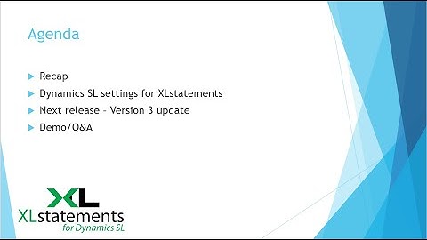 XLstatements Wednesday Tips & Tricks - August 26th - Dynamics SL settings