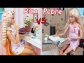 Barbie Pobre Vs Barbie Rica en sus Rutina de Escuela Barbie en Español