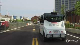 Optimus Ride Driverless Vehicles Launch At Brooklyn Navy Yard