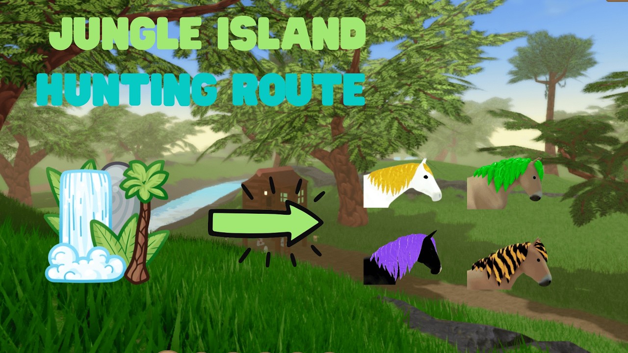 Jungle island hunting route and tutorial