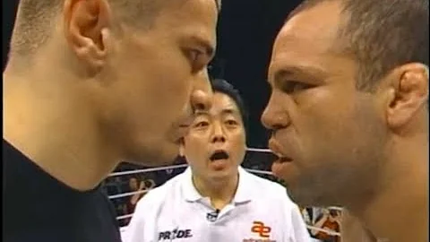 Wanderlei Silva vs Mirko Cro Cop Pride 20 Armed and Ready ( First Fight )