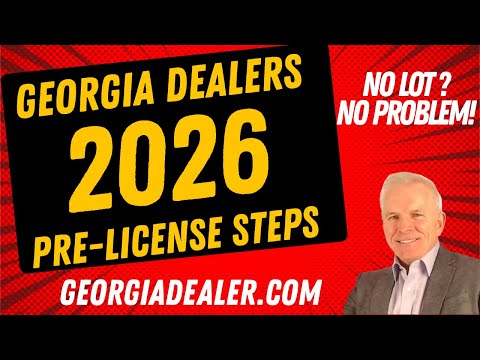 Georgia Auto Dealer Requirements
