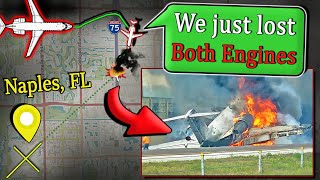 DUAL ENGINE FAILURE | Business Jet Crash on Highway I-75 near Naples, FL