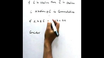 If G is Abelian then G