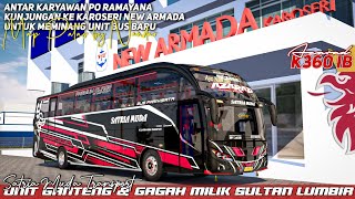 Bus Satria Muda "Azarad" Kunjungan ke Karoseri New Armada | ETS 2 Indonesia screenshot 5