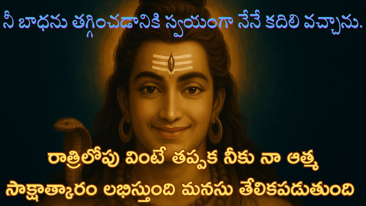 నీ బాధను తగ్గించడానికి స్వయంగా నేనే వచ్చాను భక్తా…
