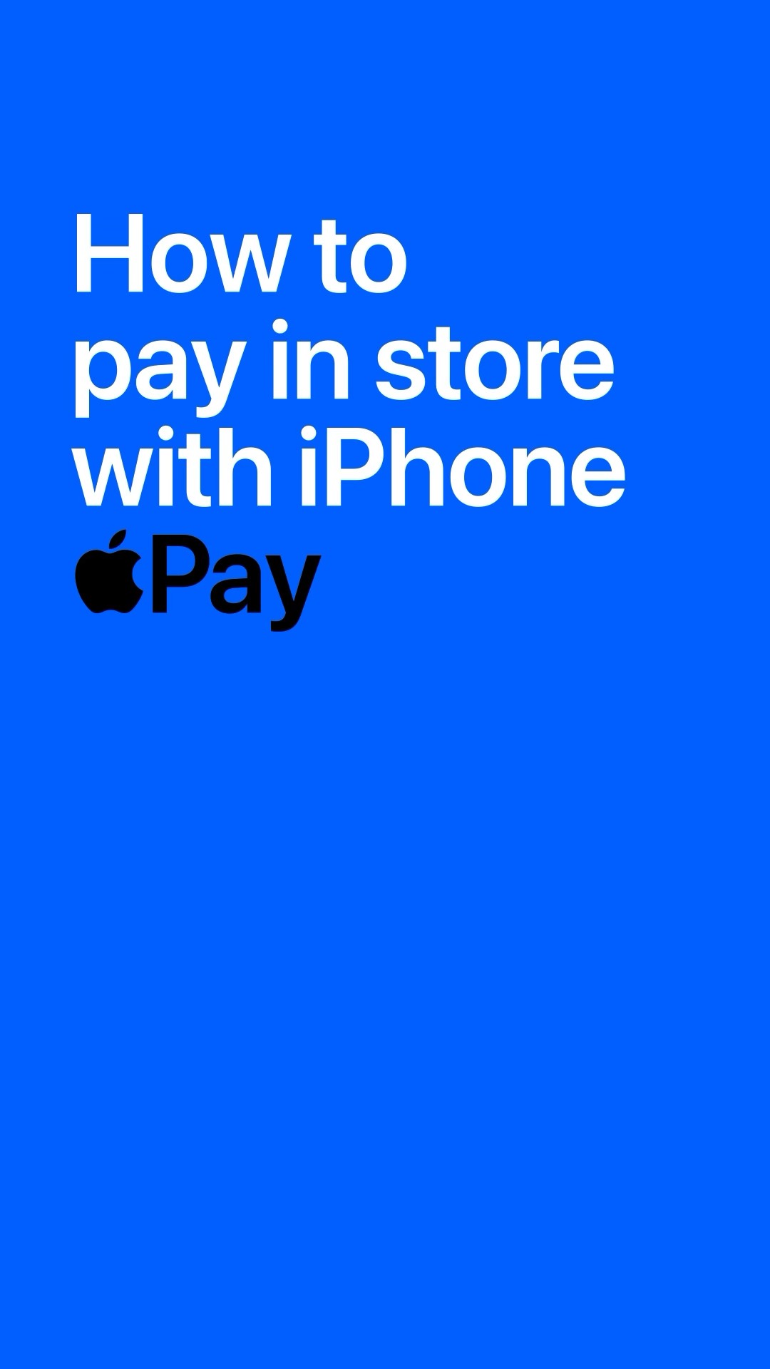 How to pay in store with Apple Pay using iPhone. #Shorts