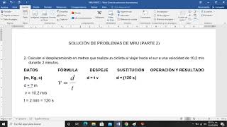 MRU PARTE 2