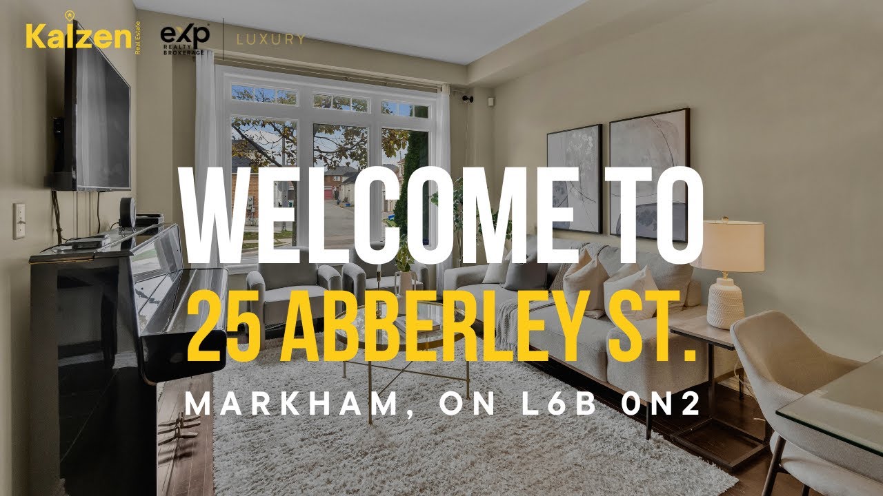 25 Abberley Street, Markham | Freehold End-Unit Townhouse in Cornell