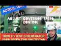 HOW TO TEST D/GENERATOR OVERSPEED TRIP SHUTDOWN