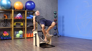 Frog Back Hips Up Alternating on Stability Chair