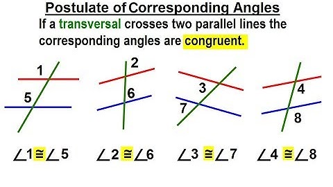 Geometry - Ch. 4: Lines and Angles (11 of 37) Postulate of Corresponding Angles