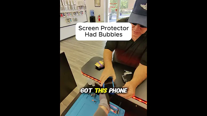 SCREEN PROTECTOR HAD BUBBLES!! #education #brokenfix #smartphone #problemfix #cellphone #mobilephone