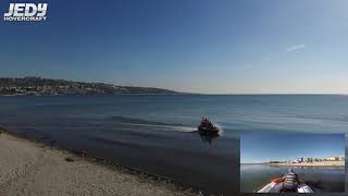 Jedy Hovercraft Beach Test - Drone View