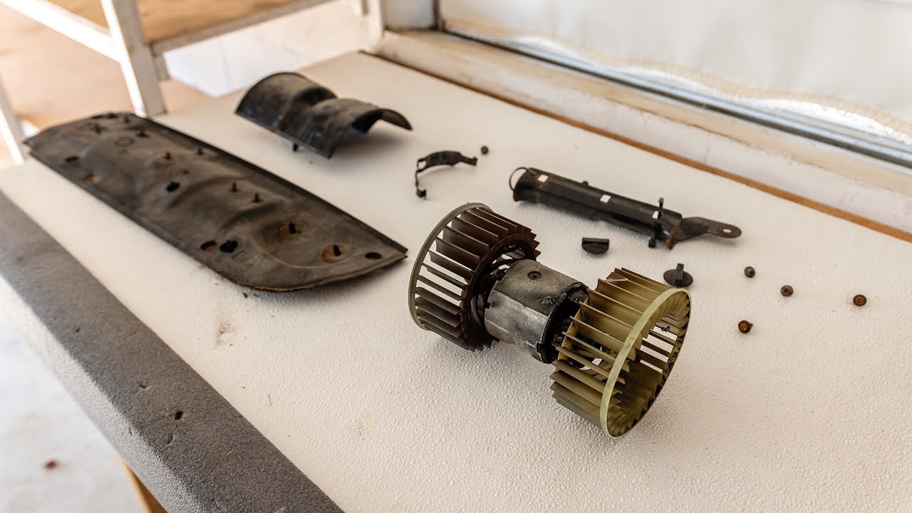 Замена электродвигателя вентилятора и резистора E30