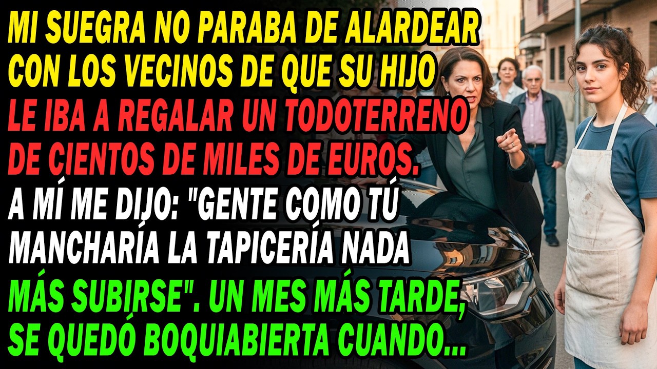 Al Recibir Un Suv Nuevo🚗mi Suegra Se Burló'gente Como Tú 😏Ensuciaría El Asiento'.un Mes Después...🤫