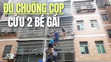 Dũng cảm leo chuồng cọp giải cứu 2 bé gái trong căn nhà cháy