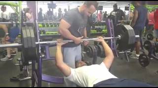 Bench press of 315 lb after 1 month of workout.