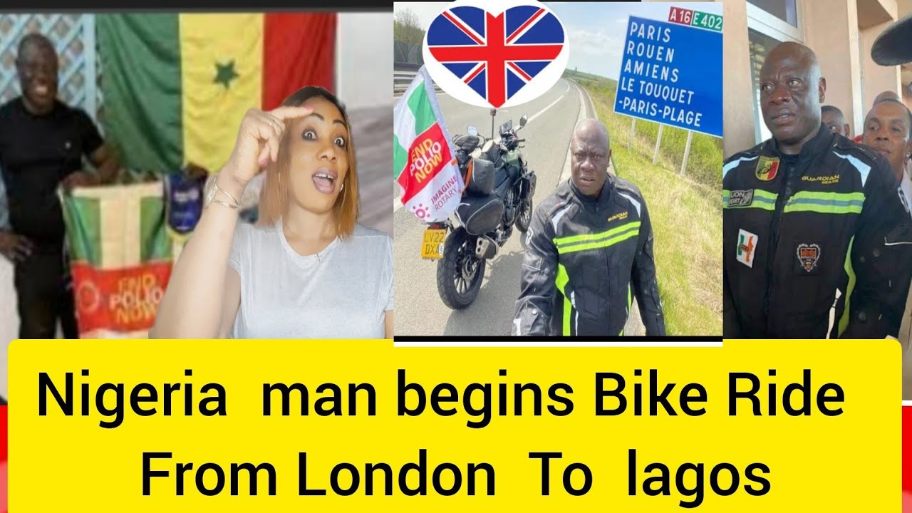 OMG 😱man that drove to London🇬🇧 to lagos by bike he almost died in