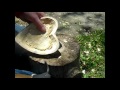 Carving a Box Elder Heart shaped bowl Carving a Box Elder Heart shaped bowl
