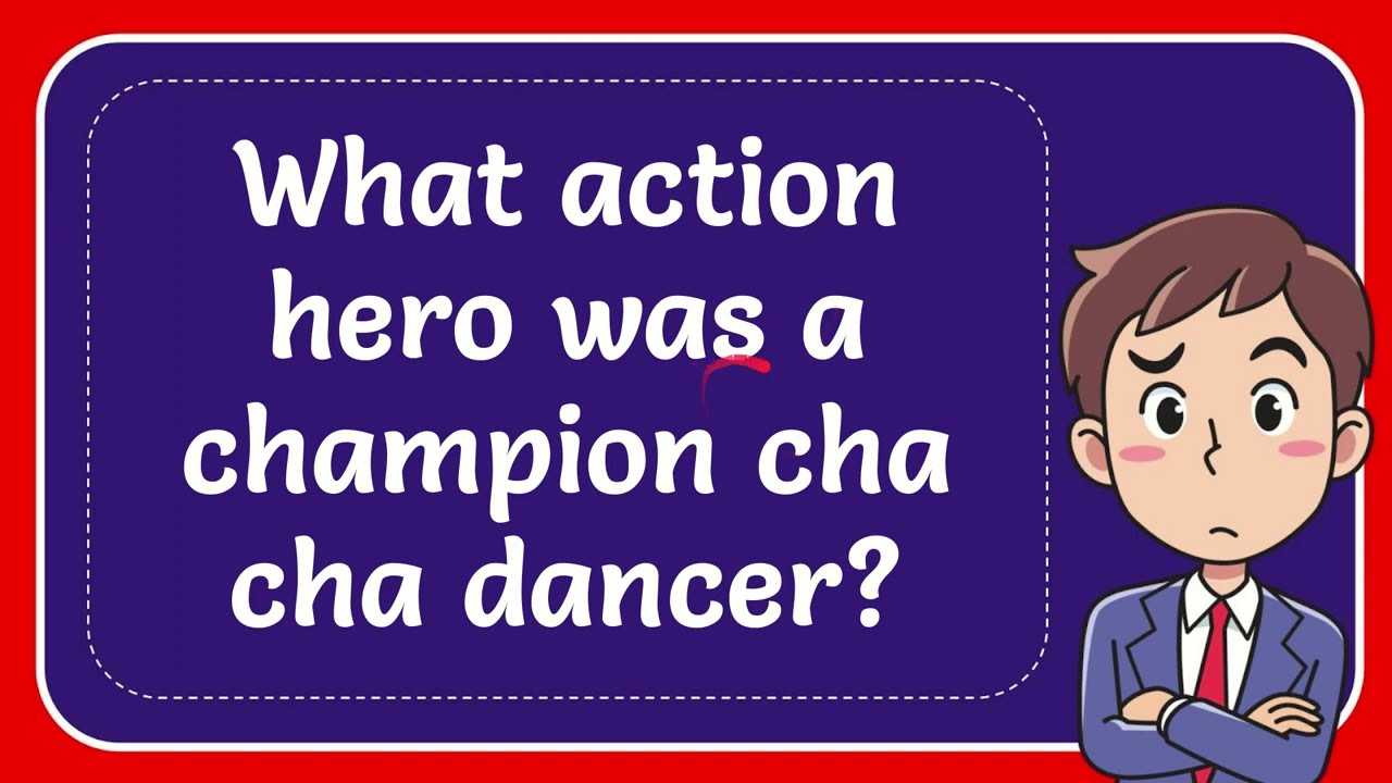 Shredded Hurtigt barrikade What action hero was a champion cha cha dancer? Answer - YouTube