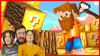 Esra ve Kübra ile İlk Defa Lucky Block Savaşını Kazandık! (Minecraft)