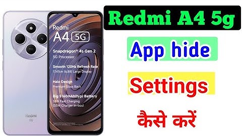 Redmi A4 5g mobile me app hide kaise kare/how to set app hide in settings redmi A4 5g mobile me