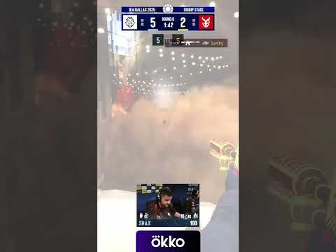 ЭТО ЧТО ЗА ЧИТЫ?! Snax ДАЁТ 4 ФРАГА ЧЕРЕЗ СМОУК И ЭЙС! #esl #okko #cs #кс #counterstrike #csgo