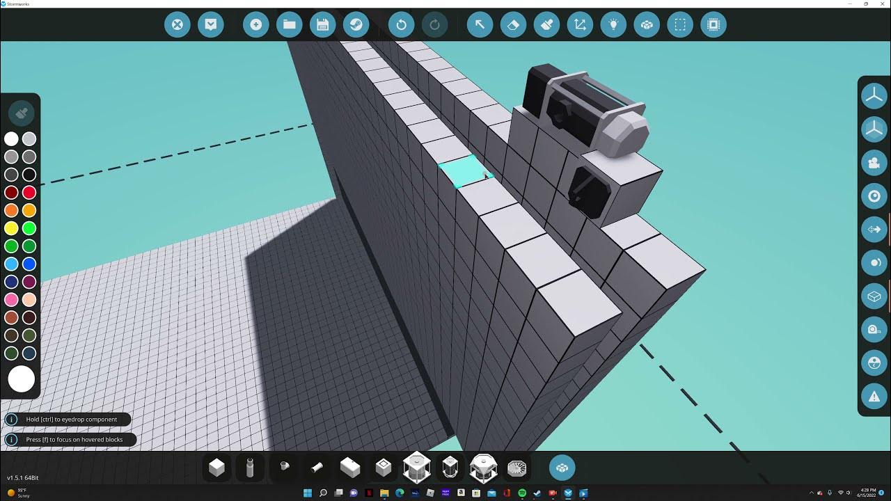 How to make a working garage door in stormworks YouTube