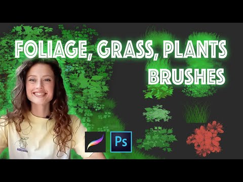 Foliage Grass Watercolor FREE BRUSH, a Brush Add-On by Alexiva (Thumbnail 5 of 5)