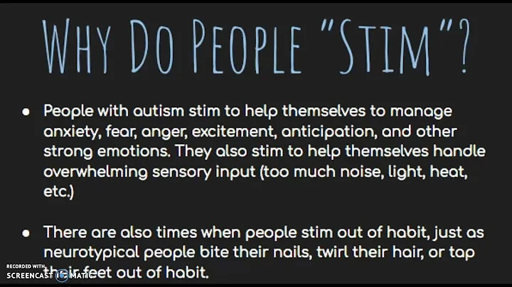 Why do people stim