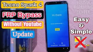 Tecno Spark 4 FRP Bypass Without Youtube?Tecno Spark 4 KC2 FRP Bypass