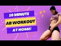 10 minute ab workout no equipment needed