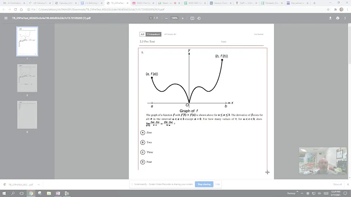2.3 Estimating Derivatives of a Function at a Point (Part 1)