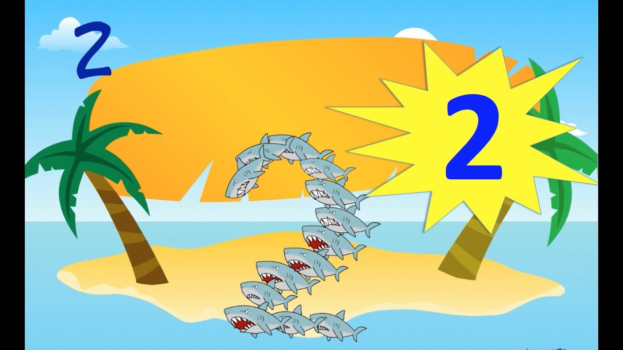 2 - INVATAM SA NUMARAM - NUMARUL DOI CU RECHINI PREZENTAT DE JUCARIIDISNEY - YouTube