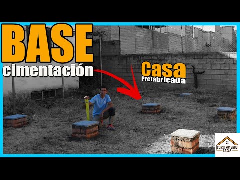 🔶BASE o Cimentación, para CASA PREFABRICADA 🔶Casa ligera, Contenedor, Madera ....