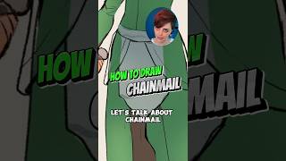 QUICK and EASY how to draw CHAINMAIL ⚔️🛡️ #art #artist #drawing #arttutorial #arttips #dnd