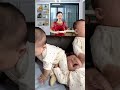 baby playing with baby 😂 세 아기 울먹 콜라보… 귀여워서 미쳐 🤣💛💖